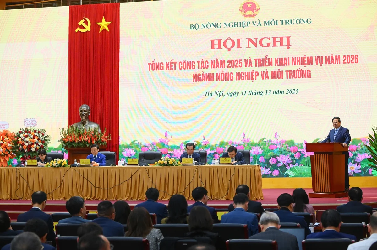 Bộ NN&MT: Hội nghị Tổng kết công tác năm 2025, triển khai nhiệm vụ năm 2026