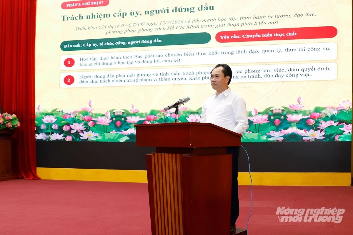 Bộ Nông nghiệp và Môi trường quán triệt, triển khai các nghị quyết của Trung ương