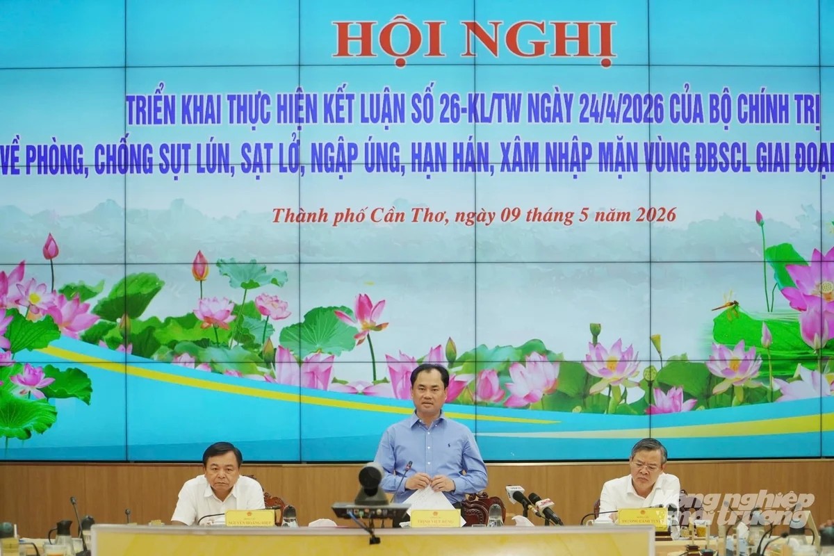 ĐBSCL chuyển mạnh từ 'ứng phó bị động' sang 'chủ động thích ứng' với thiên tai